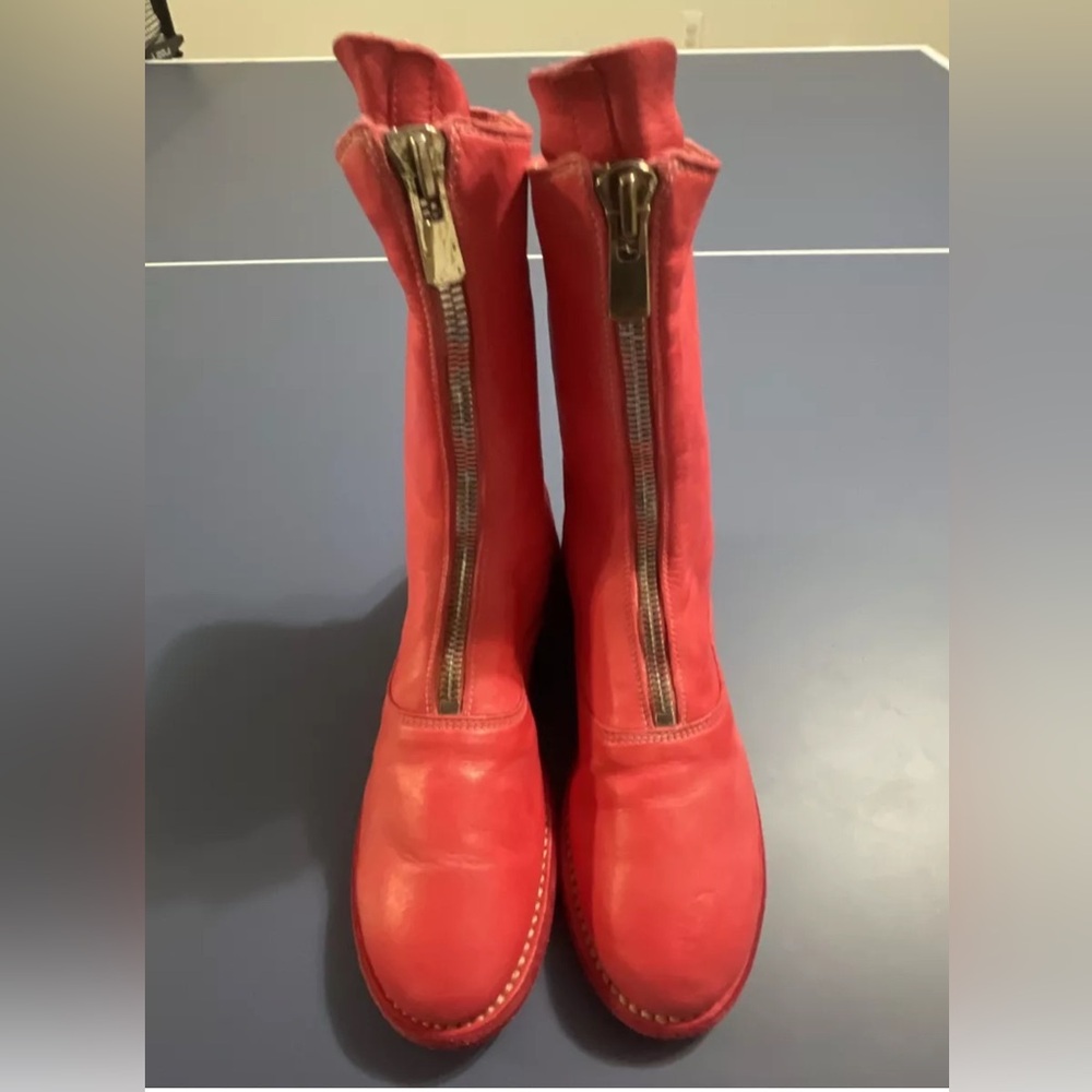 GUIDI 310 Front Zip Boots SZ36/6 CERTIFICATE OF AUTHENTICITY- Pls Read Discrip.